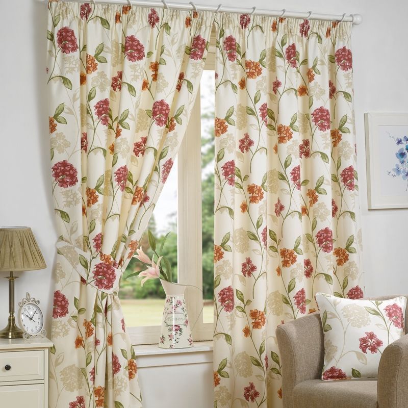 Bouquet Curtains (66" x 54" Drop) - Pink